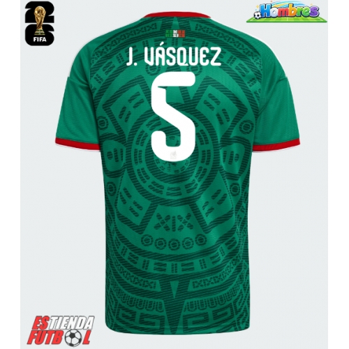 México Johan Vasquez #5 Primera Equipación Mundial 2026 Manga Corta